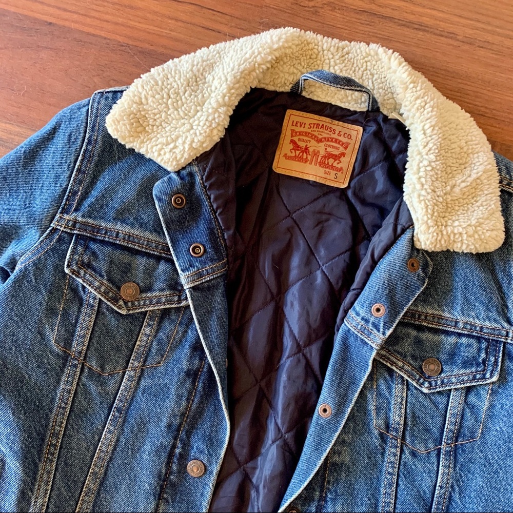 Levi Sherpa Trucker Denim Jacket